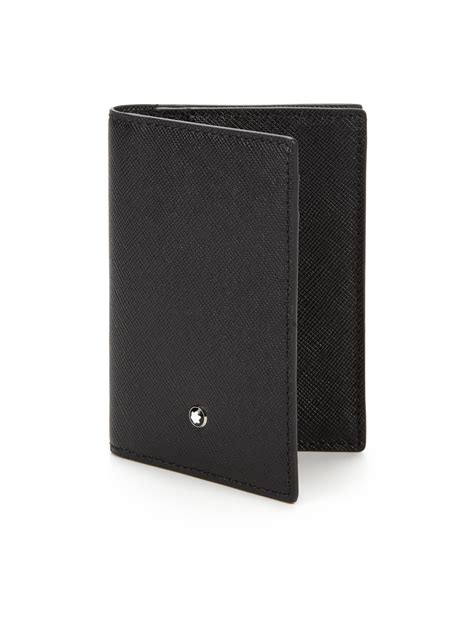 mont blanc men's wallets leather